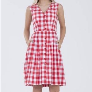 Emily and Fin 100 % Cotton Gingham Dress